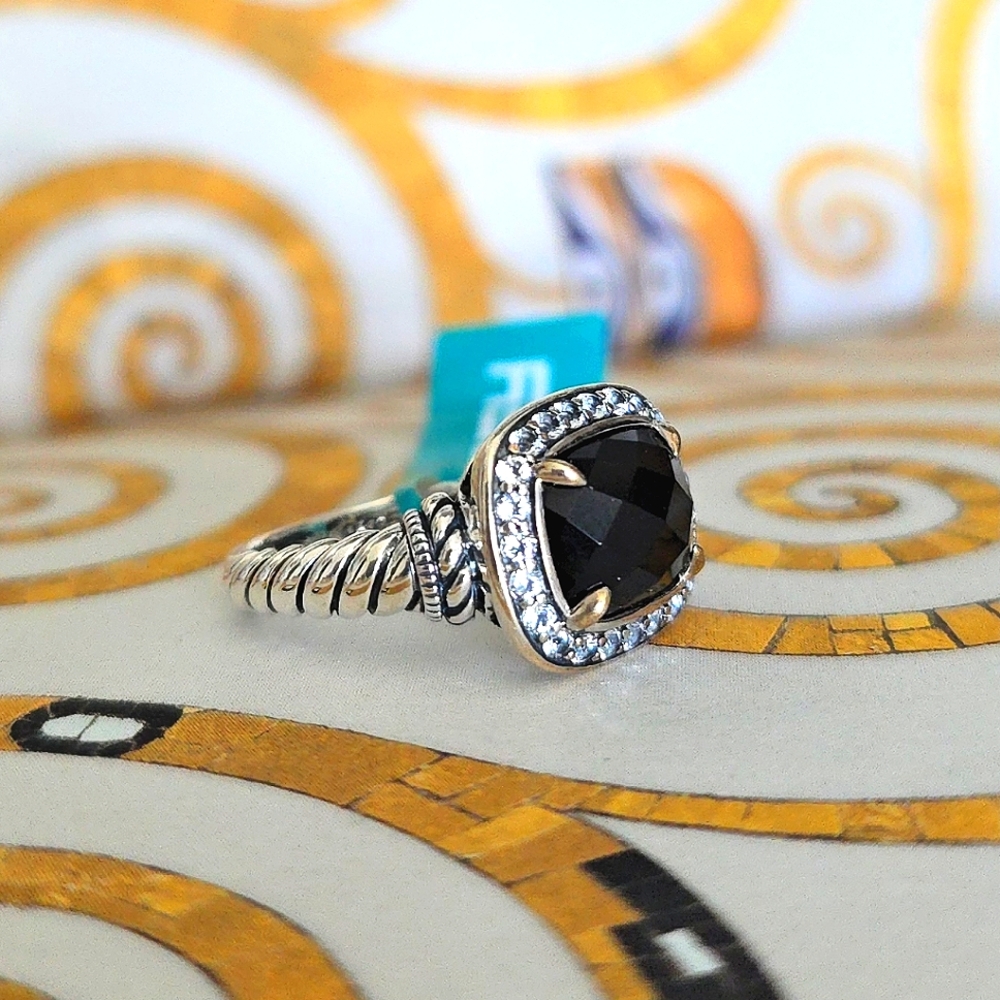 EFFY Women's Onyx Silver Ring Size 7